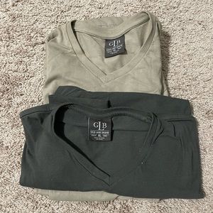 2 v neck Gold Label Brand t shirts for men